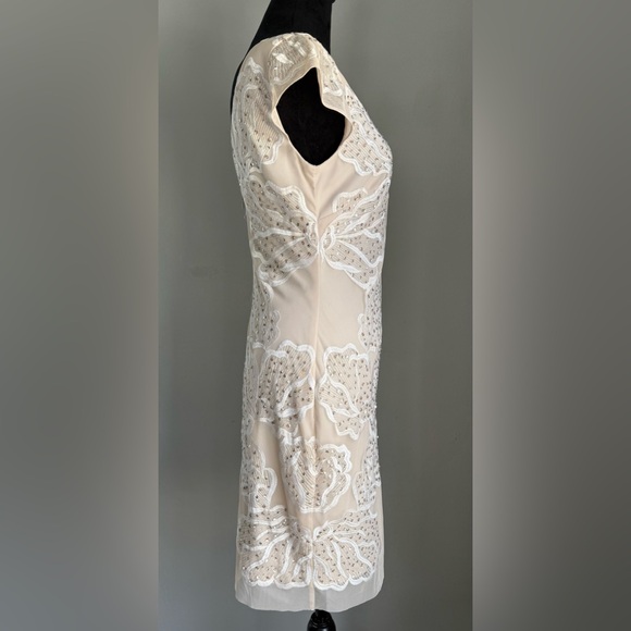 Aidan Mattox, Floral Embroidered with Sequins Overlay Formal Dress, Size 6 NWT - Picture 4 of 12